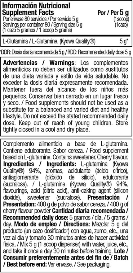 ONE RAW®. GLUTAMINE – 80 SERVICIOS