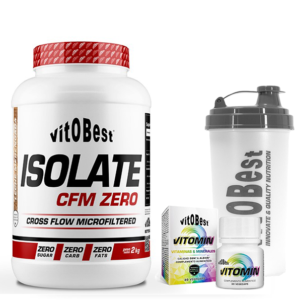 Isolate CFM Zero 2kg + Vitomin 30 Caps + Shaker Vitobest