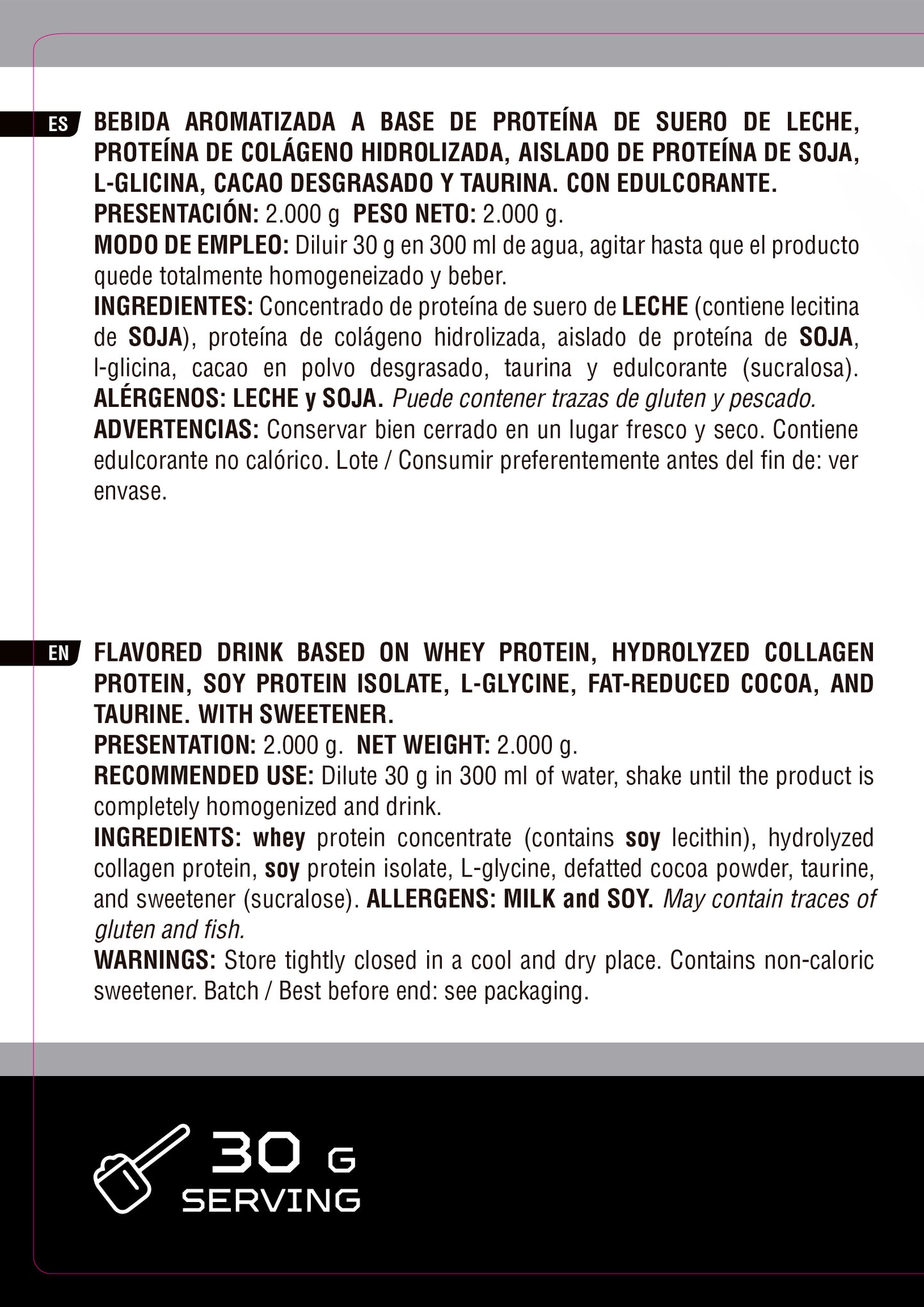 PACK WHEY PREMIUM 2KG + CREATINA 200Mesh 500g NUTRICORE