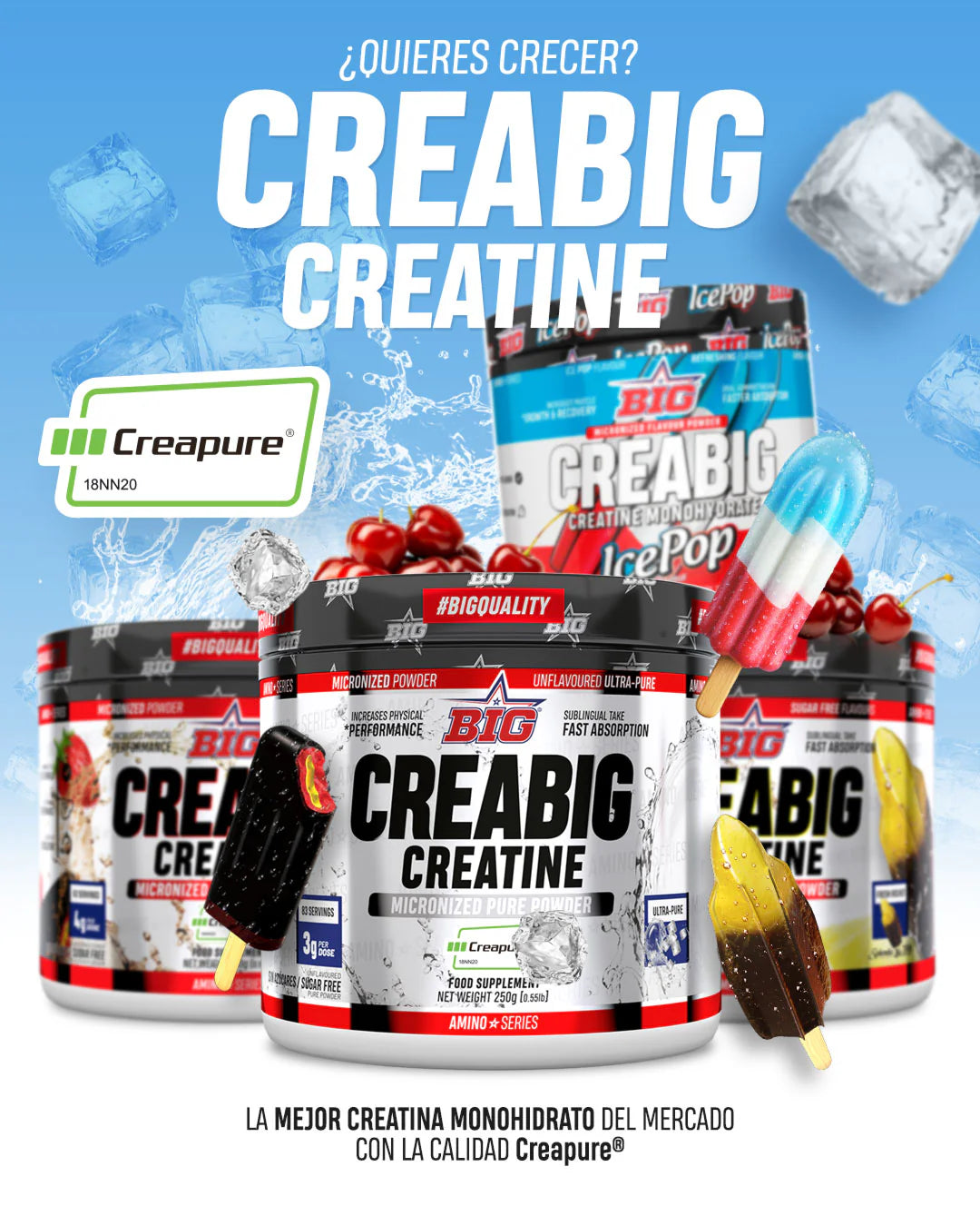 CREABIG CREATINA CREAPURE® ICE POP