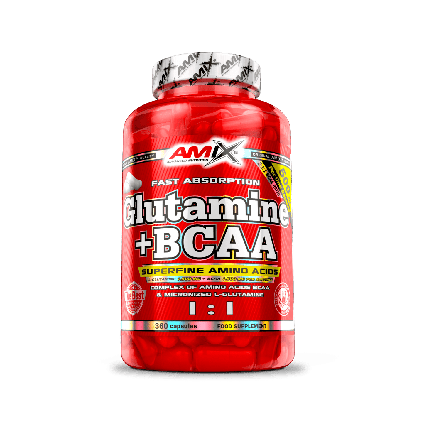 Bcaa Glutamina 360 Cápsulas