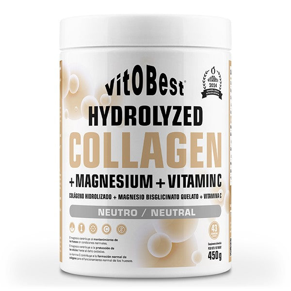 Colágeno hidrolizado, magnesio y vitamina C