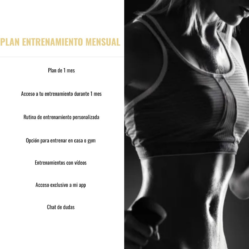 PLAN TRAINING MENSUAL