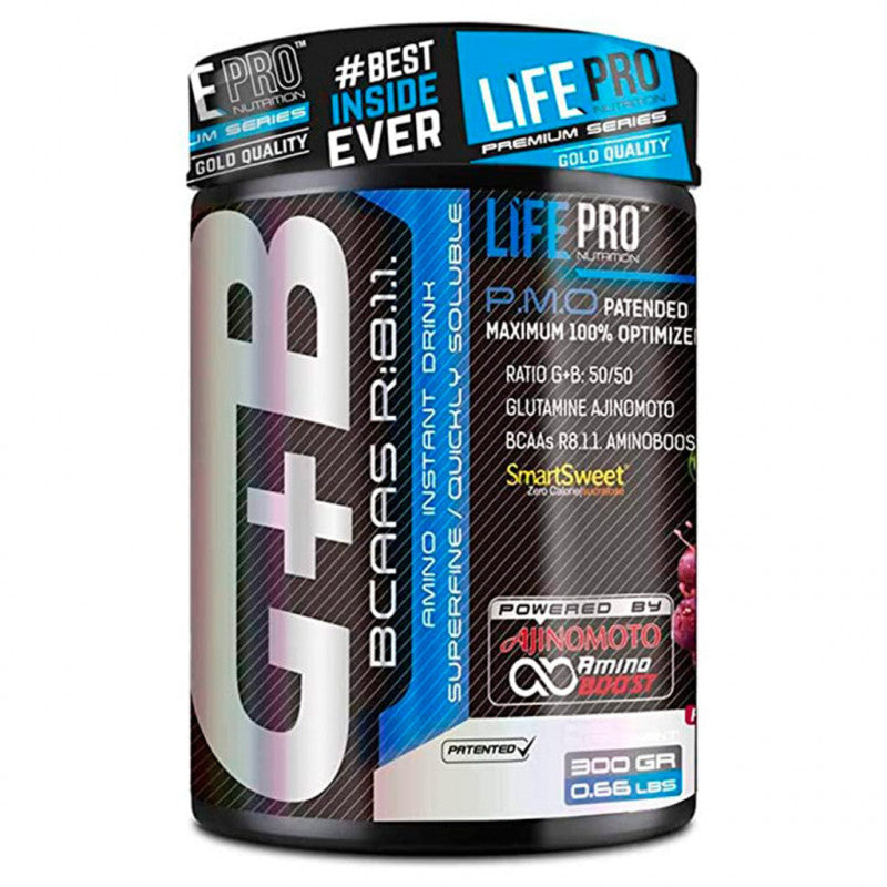 Life Pro Bcaa + Glutamina Ajinomoto 300 G.
