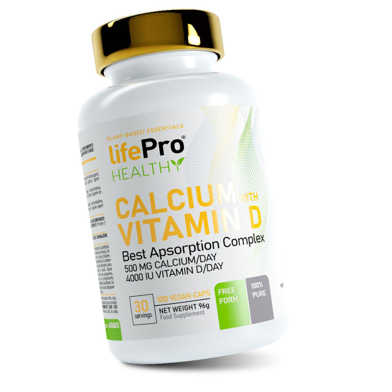 Life Pro Healthy Calcium + Vitamin D 120 Vegancaps