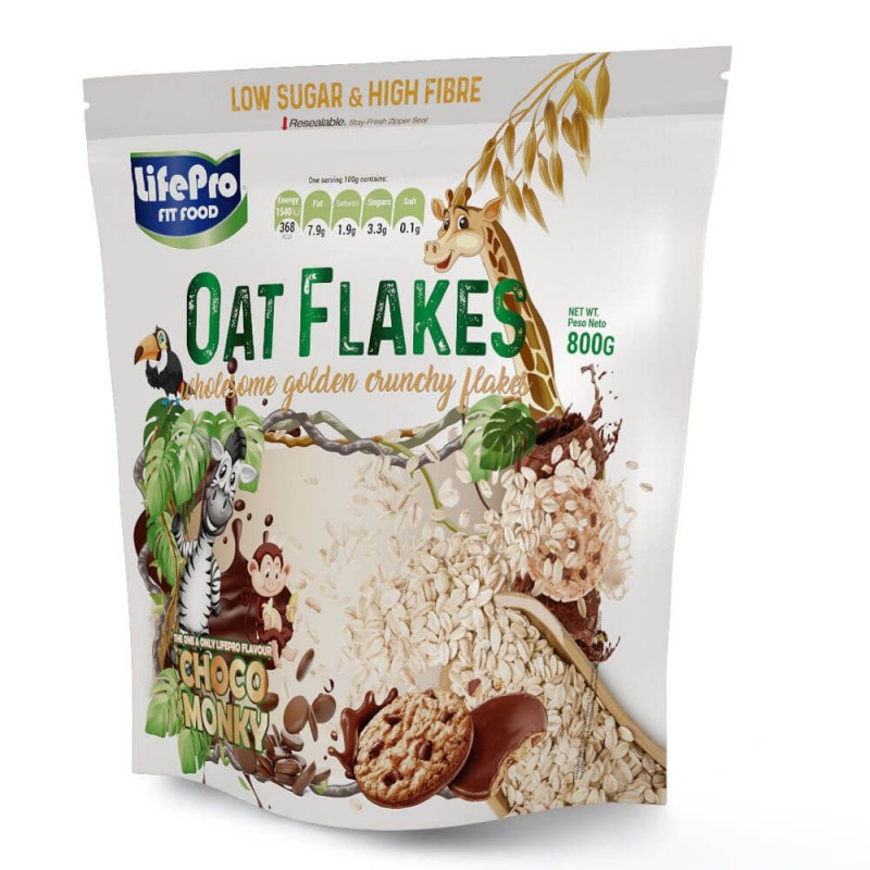 Oat flakes life pro choco monky