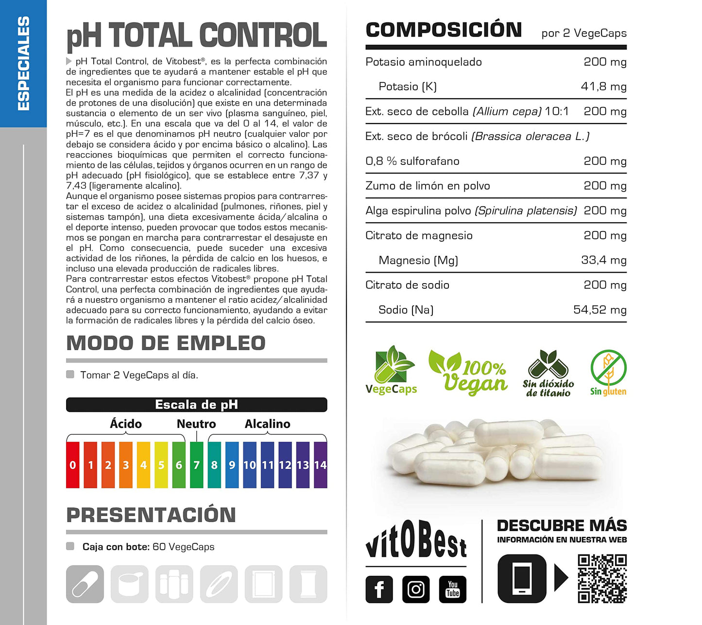 PH TOTAL CONTROL 60 VegeCaps