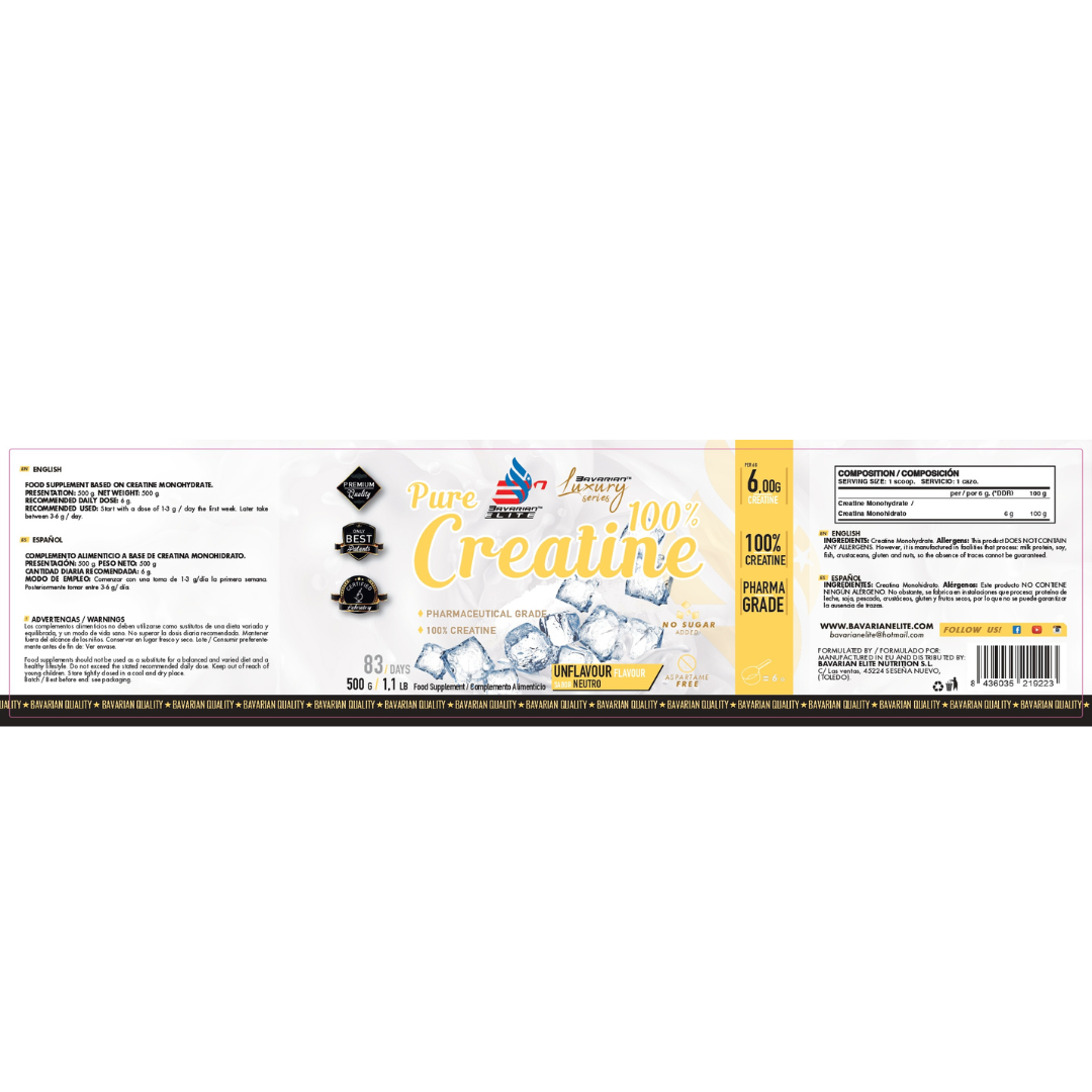 Pack Pure Whey 100 Vitness 2kg + Creatina Monohidrato Bavarian Elite 500g