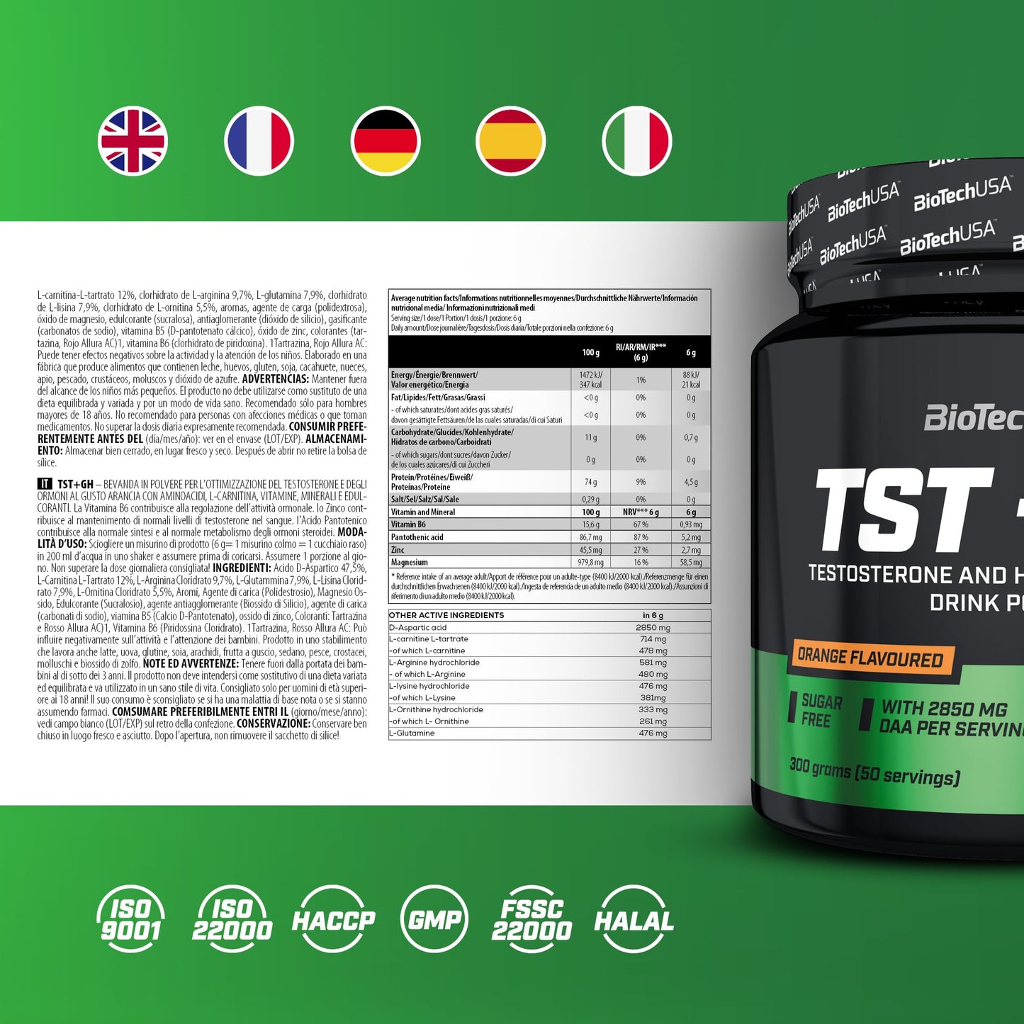 TST + GH bebida en polvo 300g