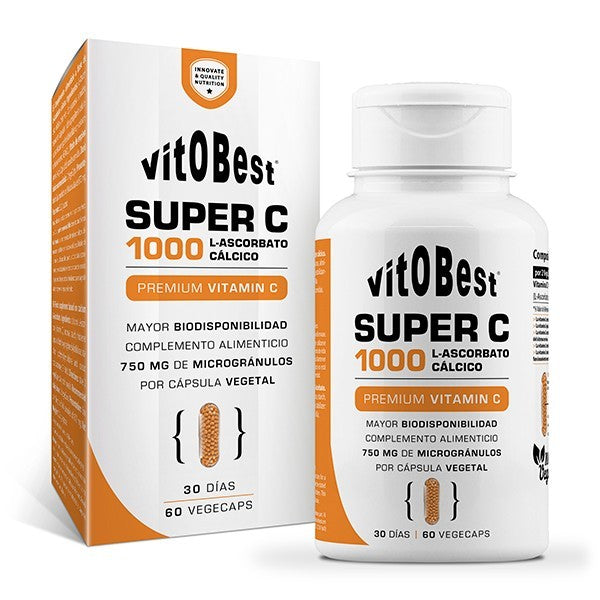Super C 1000 ascorbato cálcico microgránulos vitobest