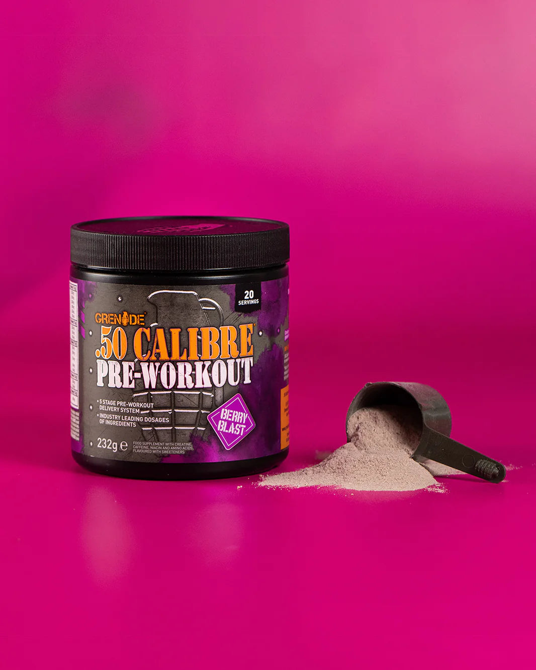 GRENADE 50 CALIBRE PRE WORK OUT POWDER
