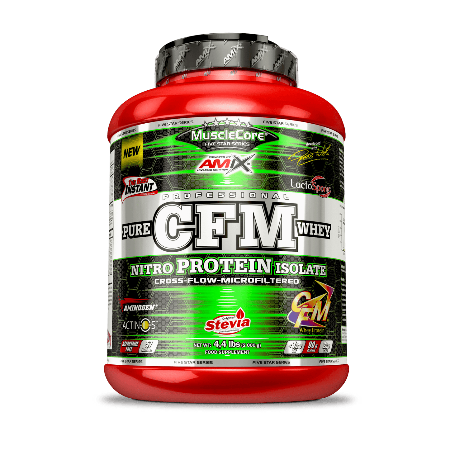 Proteína Pure CFM whey nitro isolate stevia cfm amix musclecore