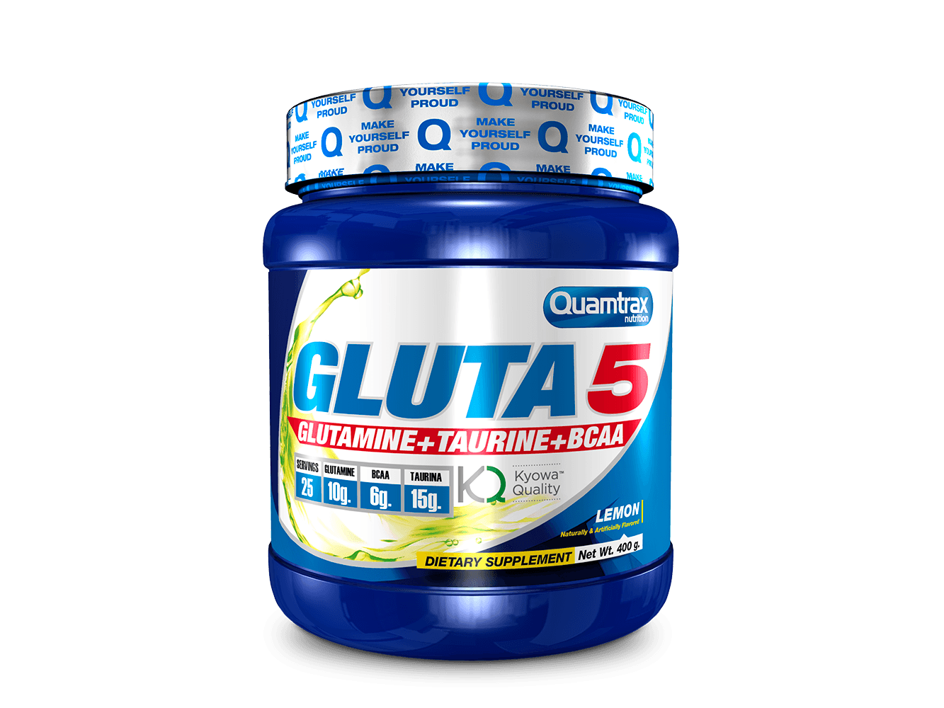 Gluta 5 glutamina taurina bcaa quamtrax