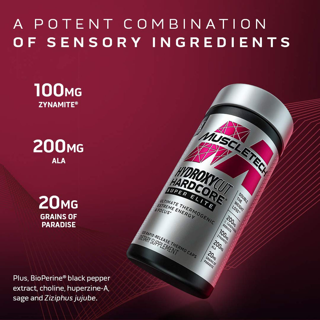 Pack Hydroxycut Hardcore Super Élite Muscletech 100 caps