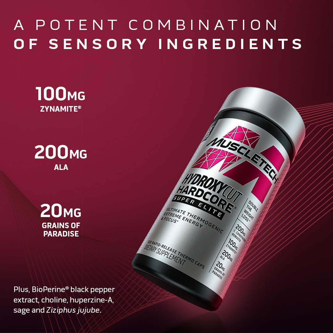 Pack Hydroxycut Hardcore Super Élite Muscletech 100 caps