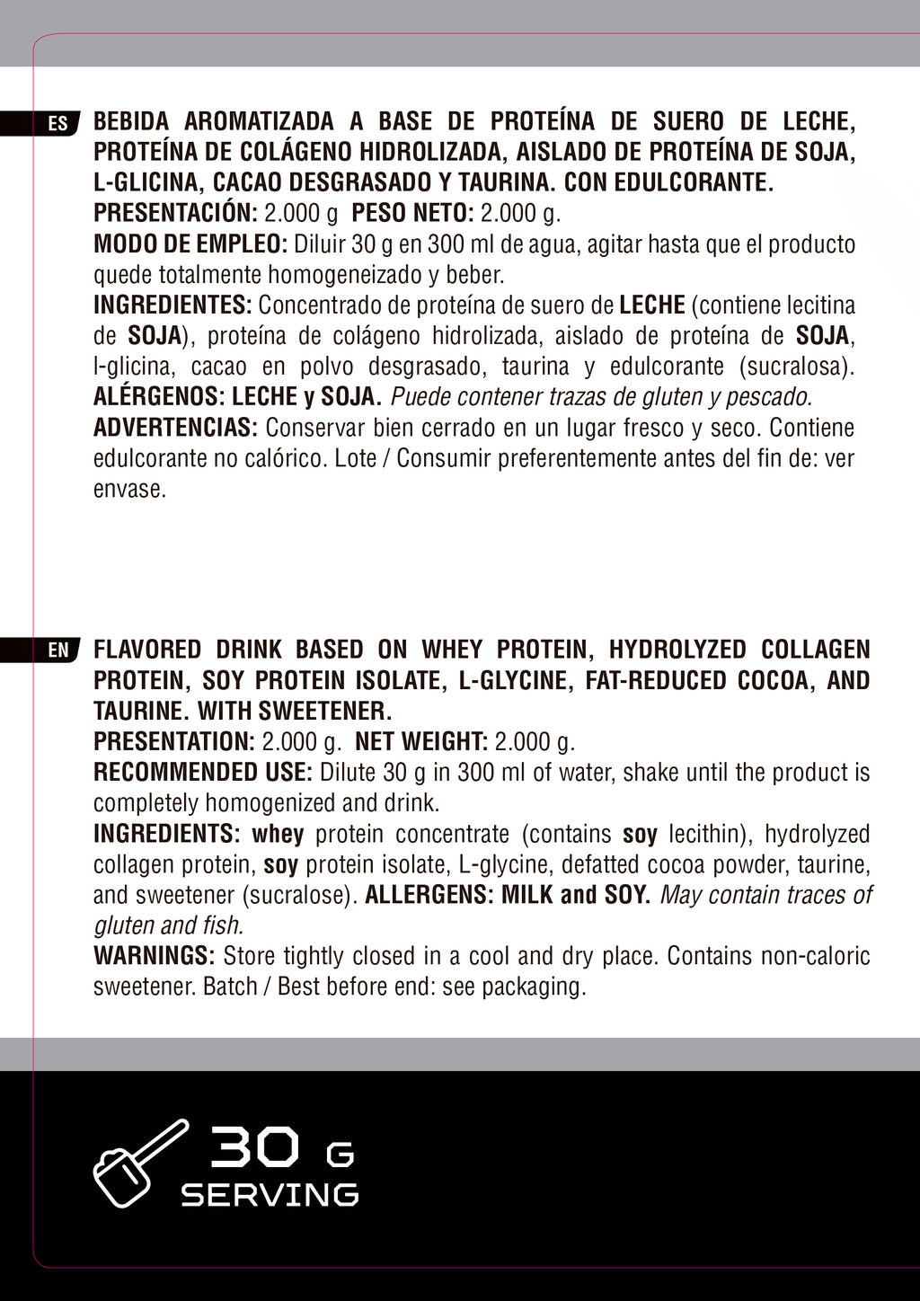 PROTEÍNA WHEY CORE PREMIUM 2Kg