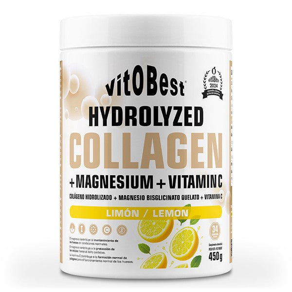 Colágeno hidrolizado, magnesio y vitamina C