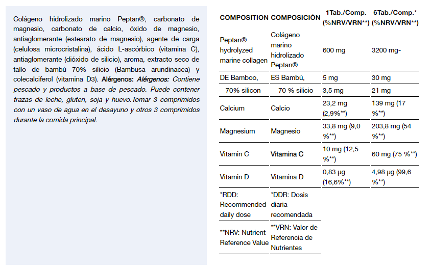 Marine Collagen Peptan® 120 Tabletas