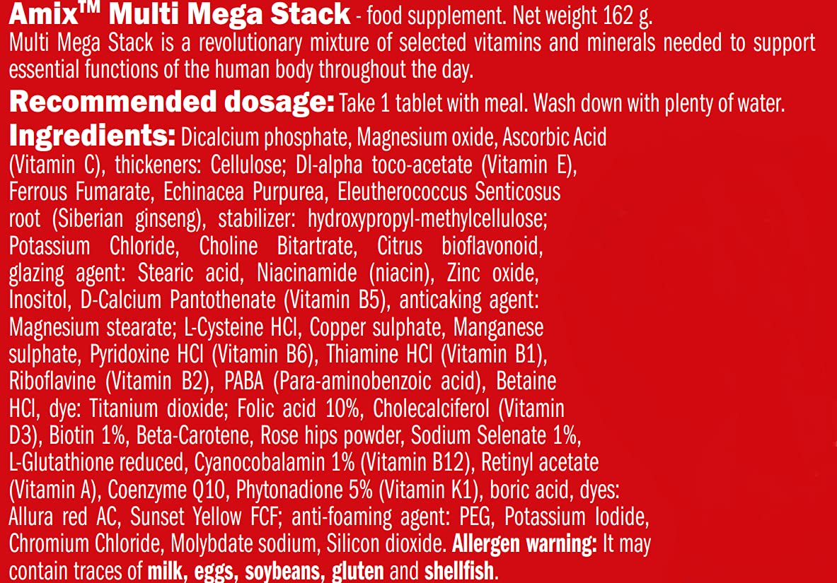 Multi Mega Stack 120 Tabletas