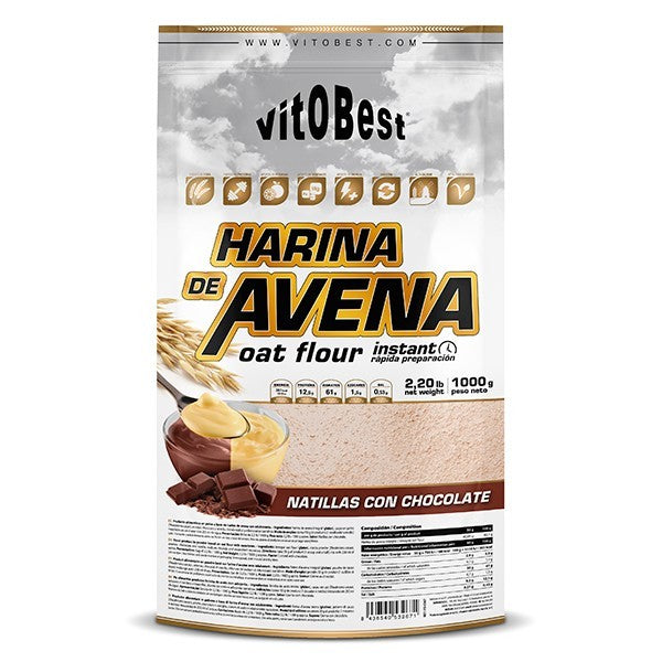 Harina avena vitobest natillas chocolate 