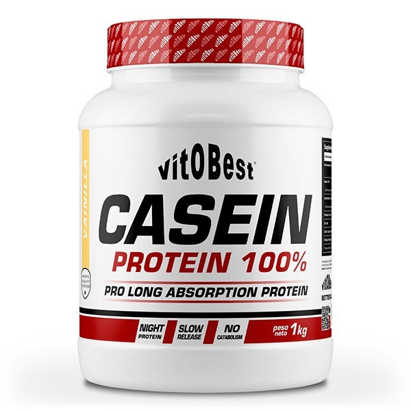 proteína caseína 1kg vitobest lenta absorción