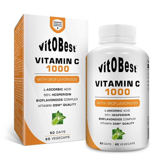 Vitamina C 1000 Vitobest L-Ascorbico hesperidin bioflavonoides DSM