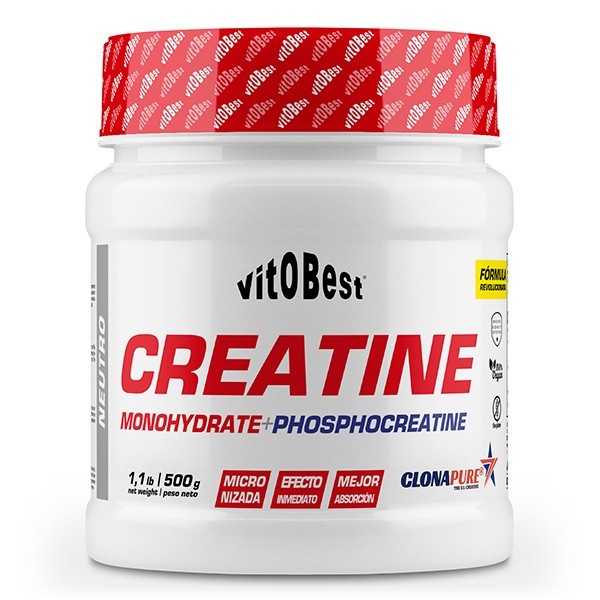 Creatina clonapure monohidrato fosfocreatina vitobest 500g