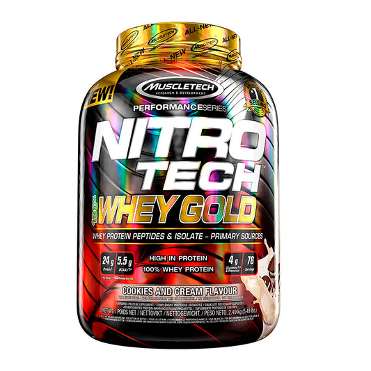 Nitro Tech Whey Gold Peptidos isolate muscletech