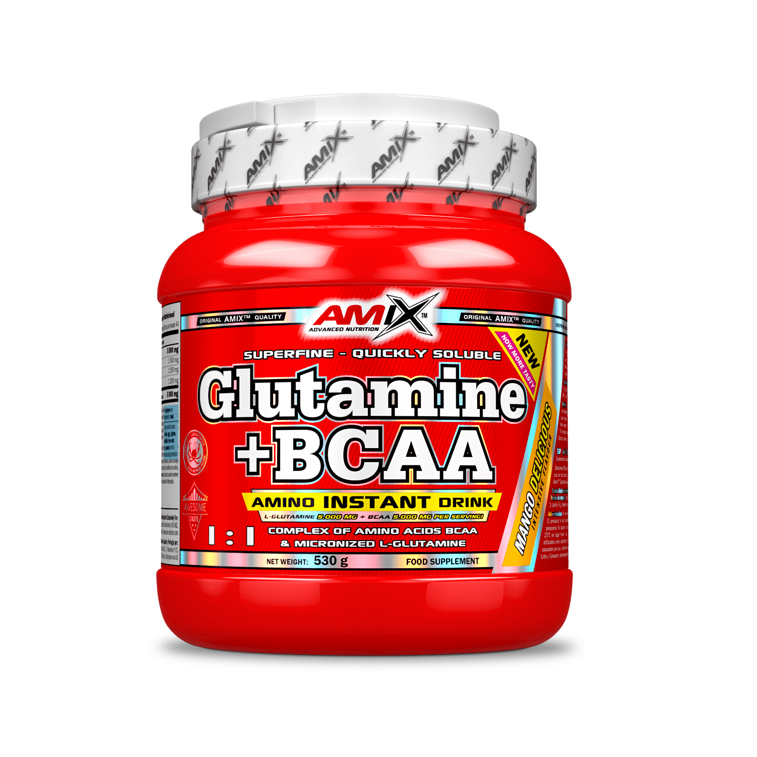Glutamina + BCAA Amix aminoácidos 530g