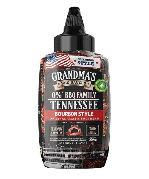 GRANDMAS BBQ TENNESSEE bourbon style salsa barboca max protein